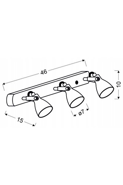 NO BRAND Aplică de perete Candellux gri GU10 40 W