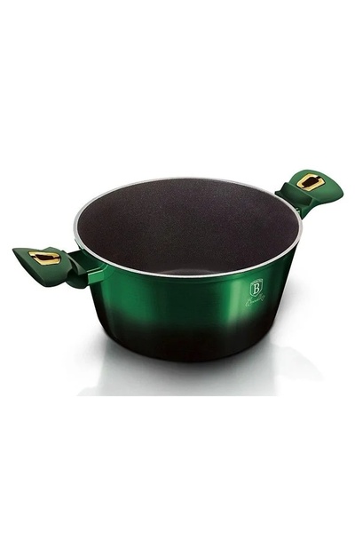Berlinger Haus OALĂ TRADIȚIONALĂ CU CAPAC, 6,1 L, EMERALD GREEN METALLIC LINE...