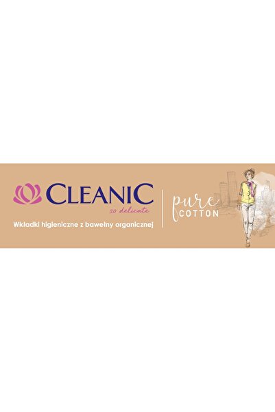 NO BRAND 16 x Absorbante igienice Cleanic Pure Cotton 20 bucăți