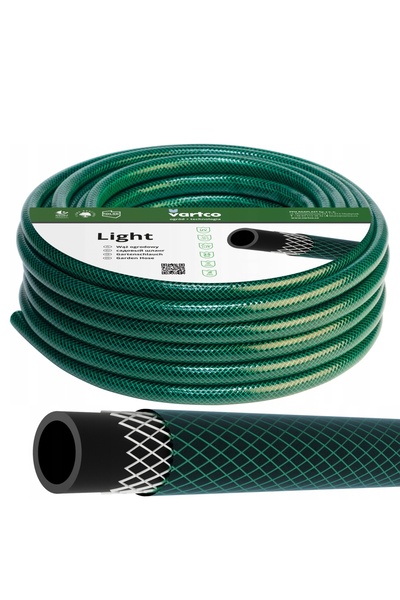 NO BRAND Furtun flexibil de grădină 30m 1' Vartco Light cu 3 straturi, rezist...