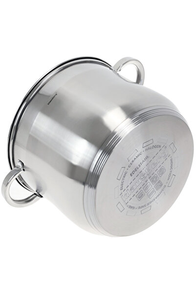 yato OALĂ DIN OȚEL INOXIDABIL DE DIMENSIUNE MEDIE CU CAPAC 36X22CM 22.4L YG-0...