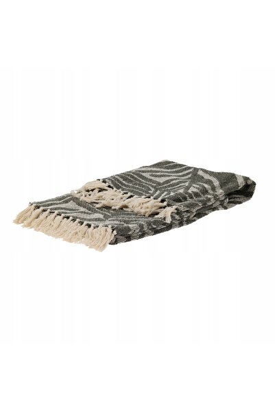 Home Styling Collection 160 x 130 cm Pătură decorativă din bumbac cu franjuri...