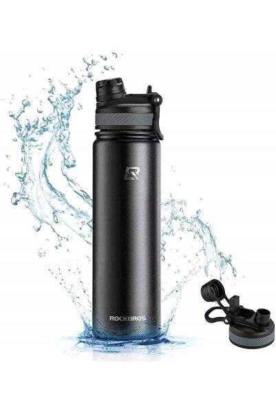ROCKBROS Sticlă sport termoizolantă cu duză tip termos și pai 006 630ml ALB