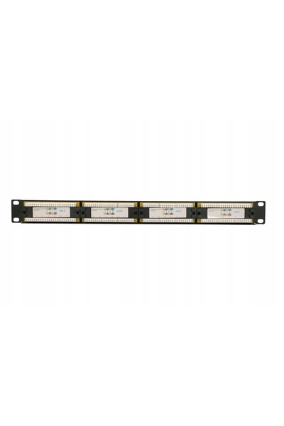 Extralink Patch panel 19 " pentru rack, 1U, UTP Cat.6, 24 porturi