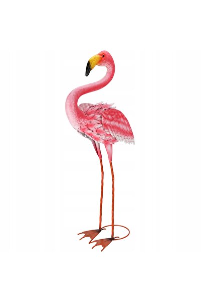 Progarden DECORATIV DE GRĂDINĂ FIGURINĂ METALICĂ FLAMINGO ROZ 45 X 18 X 65 CM