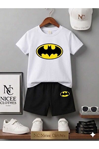 Leto Lykia Summer Children's T-Shirt Shorts Unisex (Batman Printed)