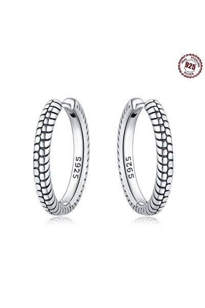 Choice5 OTE4001-20 925 Sterling Silver Large Double Hoop Earrings With Simple...