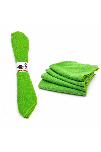 Neslim Cleaning Microfiber Cleaning Cloth 30X30Cm 4 Pieces Dürüm Overlok Roun...