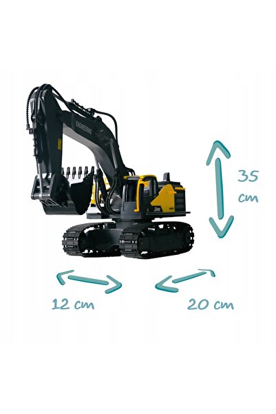 NO BRAND EXCAVATOR CU TELECOMANDĂ OTR ROTARY 640 °   Lumini PILOT RC NS