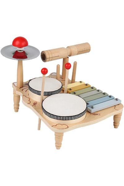 CasaDesteapta.ro Joc Lemn -set Instrumente Muzicale - Jucarie Montessori din ...