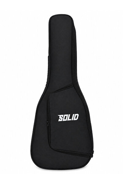 Solid Cases Lüx Klasik Gitar Gigbag Siyah Kırmızı Kılıf