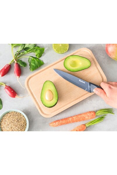 TEFAL Set de cuțite în bloc fresh kitchen + tocător din oțel 7el