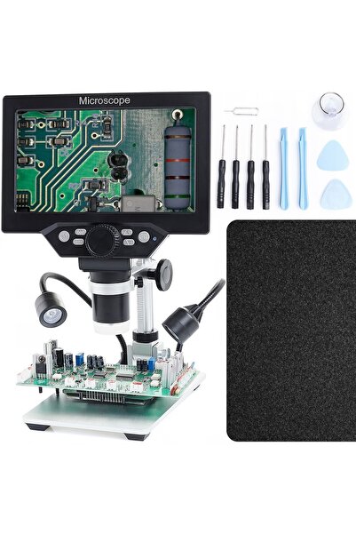 TECHREBAL Microscop Digital x1200 + 10 în 1 + tabletă