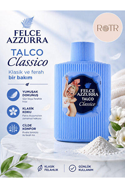 Felce Azzurra Talco Classico Pudra 200 g | Klasik Kokulu Vücut Pudrası