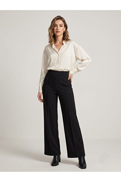 Trend Marfa High Waist Gathering Palazzo Pants