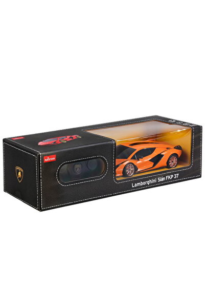 Rastar Mașină cu telecomandă Lamborghini Sian portocalie, la scară 1:24