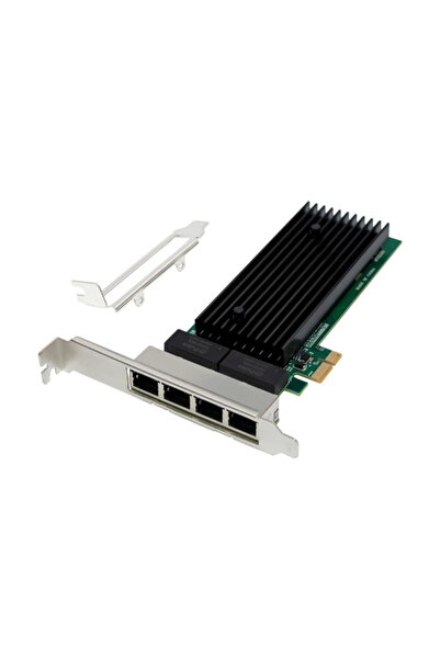 MicroConnect MC-PCIEX1-82575-Q Placă de rețea cu 4 porturi RJ45