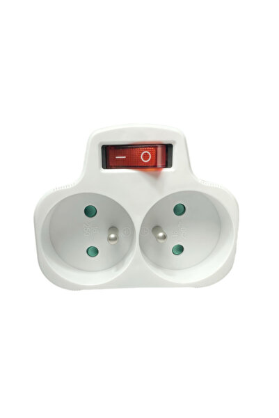 MicroConnect MC-PLUGOOEU1+2FRW Priză cu întrerupător EU 2FRW Alb