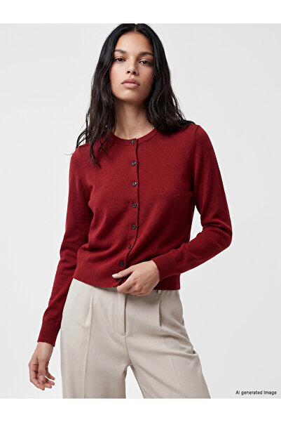 LC Waikiki Cardigan tricotat de damă cu guler rotund
