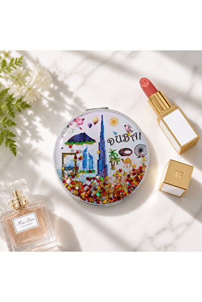 ARIANA Dubai Souvenir Folding Pocket Mirror, Portable Travel Cosmetic Mirror ...