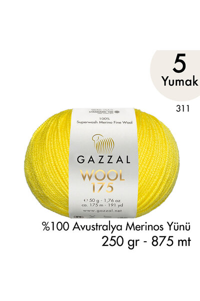 Gazzal Wool 175 311 - Premium 100% Australian Merino Wool - 5 Yards