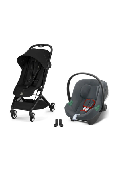 Cybex Orfeo Travel Sistem | Black Magic Black & Aton Steel Grey