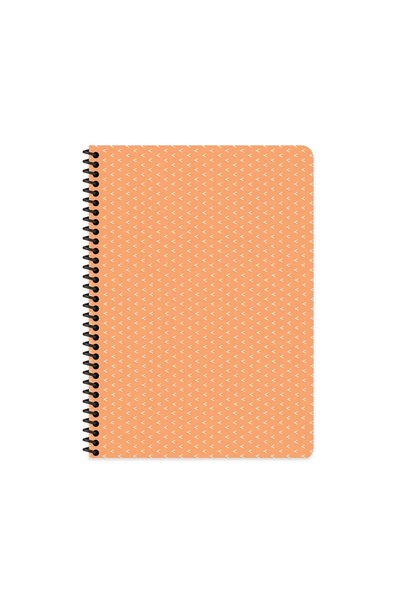 KESKİN COLOR Saguaro Spiralli Turuncu Sert Kapak 100 Yaprak 17*24 Kareli Defter