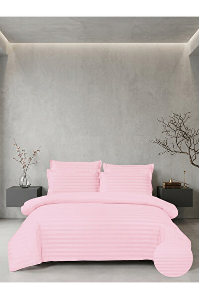 Truva Home Lenjerie de Pat Pucioasa Damasc | 6 Piese | Cearceaf cu Elastic 18...