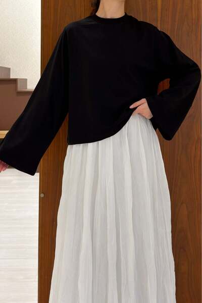 Faya Boutique Black Pena Basic Blouse
