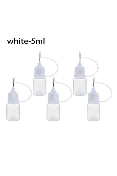 Choice3 White-5ml-5pcs Plastic 5pcs/set 5/10/20/30/50/100ML Needle Tip Glue A...