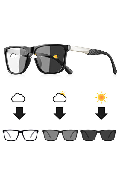 Choice Photochromic-Gray CRIXALIS Photochromic Sunglasses Mens UV Protection ...
