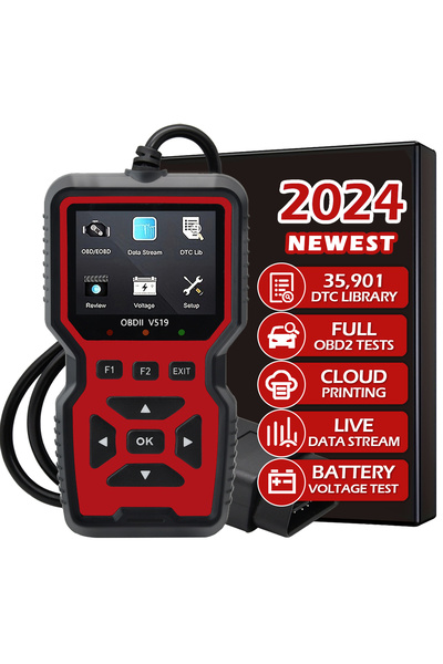 Choice one-size red Car OBD2 Scanner Diagnostic Tool Code Reader, Car Voltage...