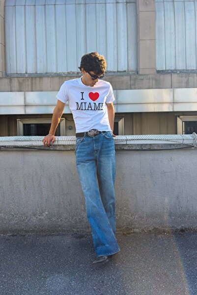 Flaw Wear تي شيرت Love For Miami 70's Band
