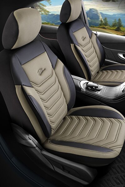 GIOVANNI BUTTİ Florida Huse scaune Auto 7 piese, Airbag, Universal, Bej - Negru
