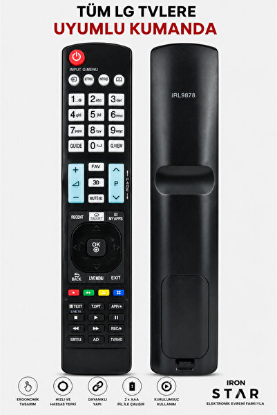 LG kumandası / TV kumandası / televizyon kumandası / TV uyumlu kumanda / akıl...