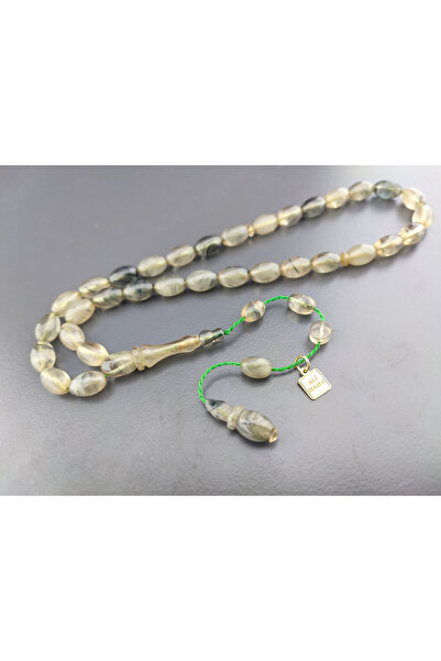 İskeçe Tesbih Ali Baba Masterpiece Colorful Amber Certified 2 Layers of Polis...