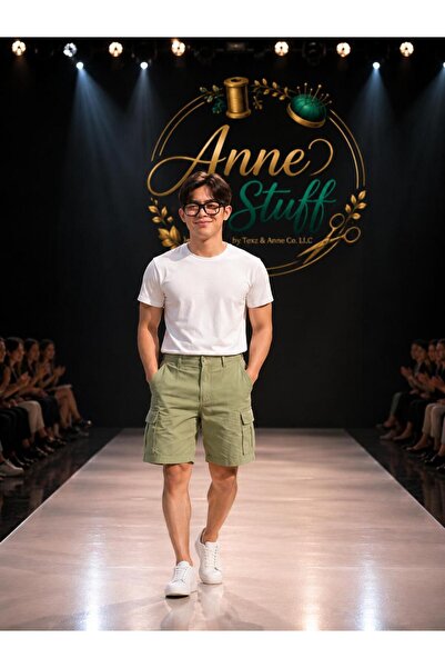 ANNESTUFF Unisex Premium Linen Cargo Shorts