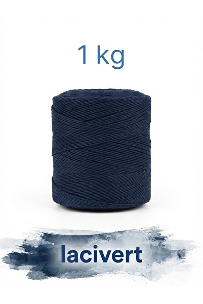 Bevella Macrame Cord 1 kg Cotton Hand Knitting Yarn Runner Yarn - Amigurumi C...