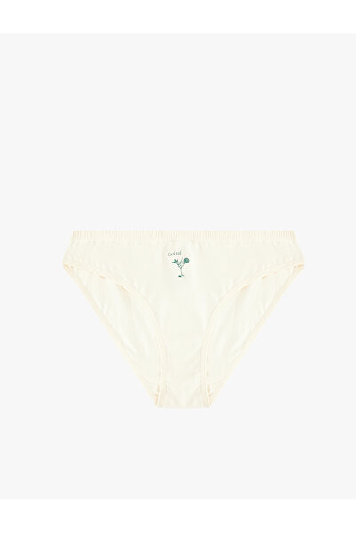 Koton Cotton Comfortable Fit Printed Brief Panties