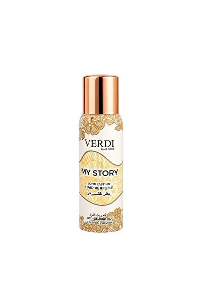 VERDİ عطر الشعر طويل الأمد من ماي ستوري بزيت اللوز - عطر أنيق ولمعان مغذي