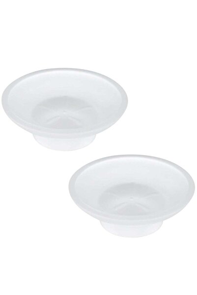 Generic 2 Pack Glass Soap Dish, Round Design, Keeps Soap Dry and Hygienic, Ea...