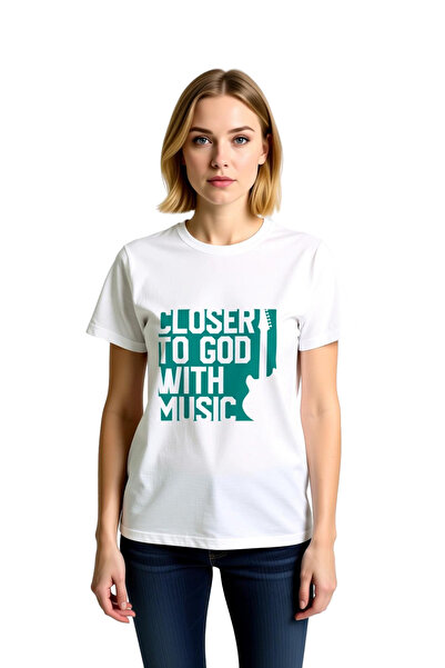 PayBuy Close to God with Music Spirituality Printed Women's T-Shirt