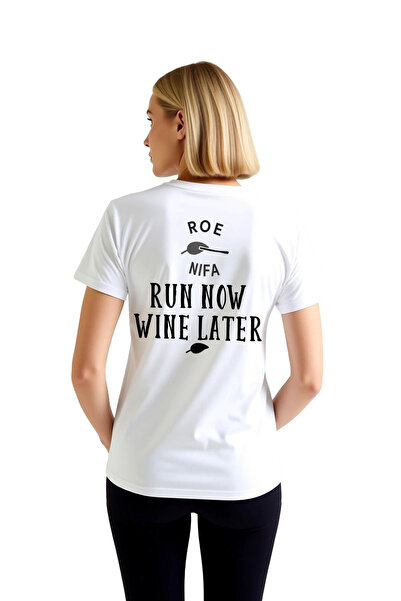 PayBuy Now That the Running Is over Wine Printed Women's T-Shirt