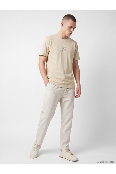LC Waikiki Shining Choices by Shining Store Relaxed Fit Linen-Look Men's Trou...