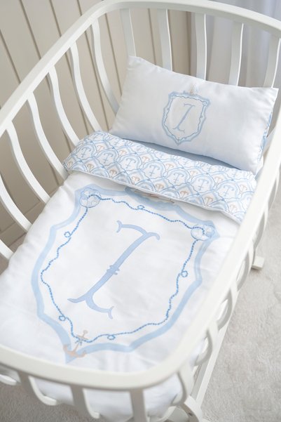NOU Mother's Side Duvet Cover Set (60X100) - Noble Series - Blue - Letter Z