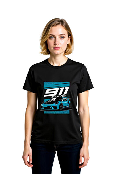 PayBuy Women's Retro Sports Car Printed Short Sleeve T-Shirt Round Neck Daily...