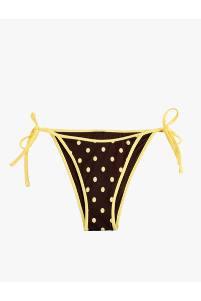 Koton Renk Kontrastlı Puantiyeli Bikini Altı