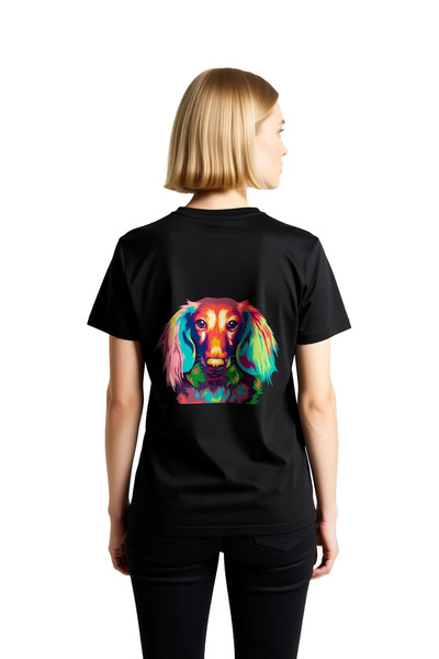 PayBuy Women's Pop Art Dog Portrait Printed Short Sleeve T-Shirt 100% Cotton ...