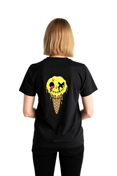 PayBuy Women's Graphic Printed Relaxed Fit Short Sleeve T-Shirt Melting Ice C...