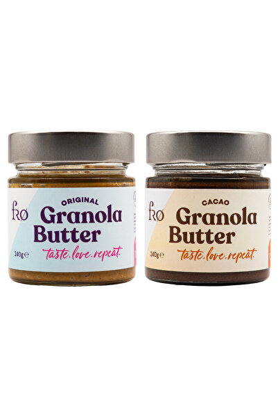2'li Granola Butter Original ve Cacao Glutensiz Şekersiz Vegan Sürülebilir Kahvaltılık 2X240GR